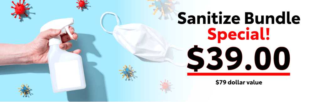 Sanitize special - $79 dollars at full Retail price now is $39.00!