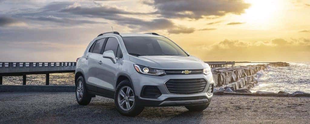 The 2022 Chevy Trax parked at the beach