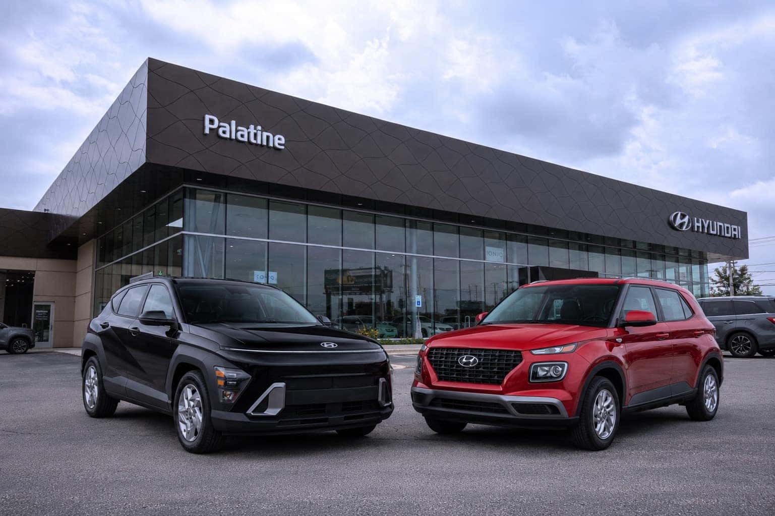 2025 Hyundai Venue and Kona side-by-side comparison at Napleton Palatine Hyundai