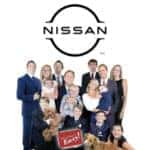 Brian Kelly with Family and Nissan Woburn Award of Excellence
