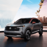 Redesigned 2025 Nissan Kicks on display at Barclays Center in Brooklyn New York