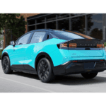 side angle of the new 2026 Nissan LEAF EV