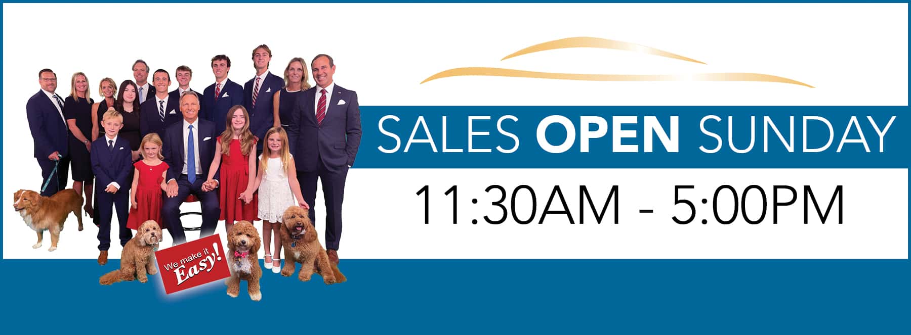 Kelly Nissan of Woburn Open Sunday 11:30 AM - 5:00 PM