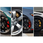 Collage of different Nissan Calipers on performance vehicles