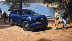 2024 Toyota Sequoia Platinum 4WD shown in Blueprint near Slidell
