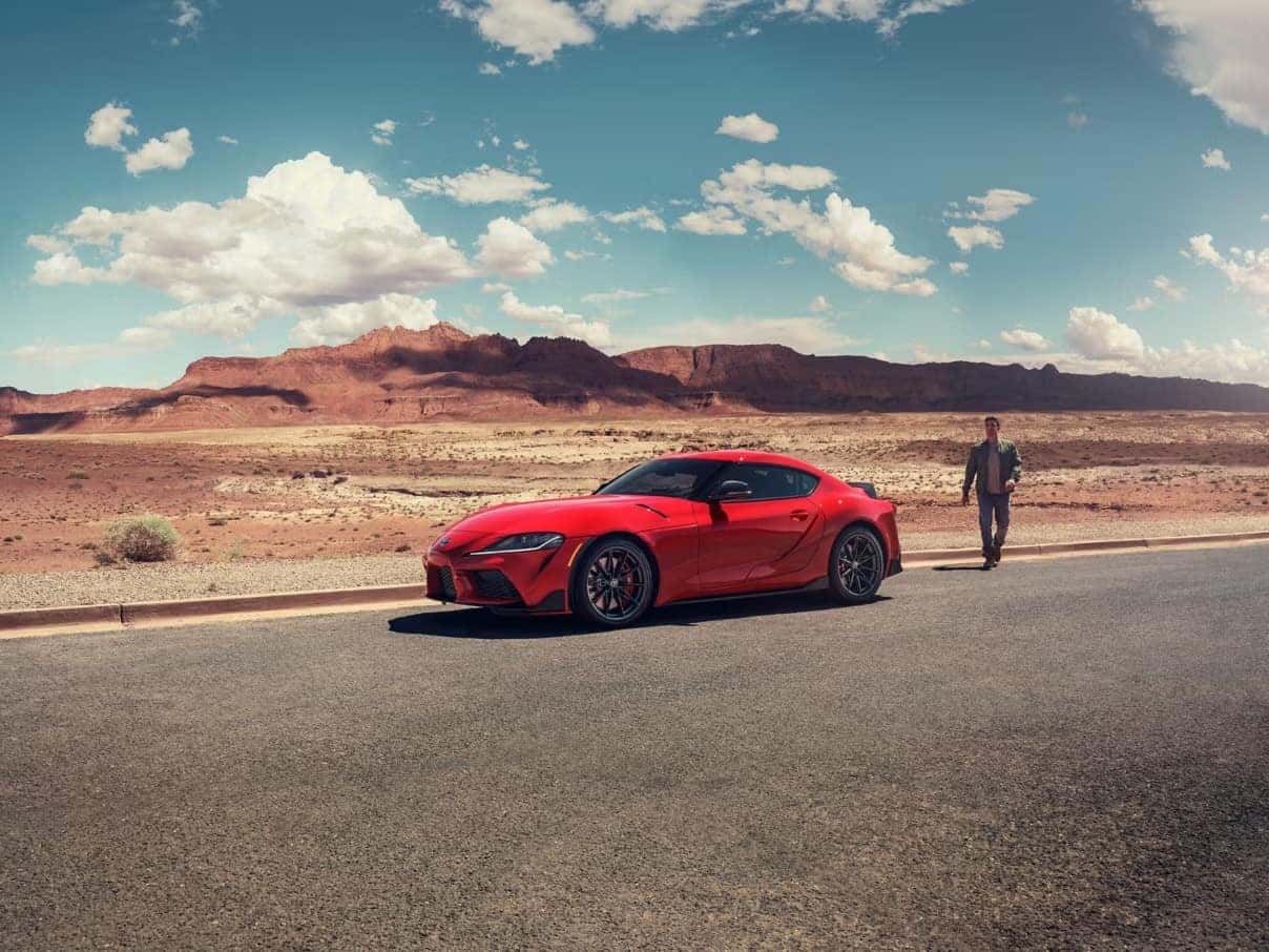 The 2026 GR Supra MkV Final Edition shown in Renaissance Red 2.0 for sale in Covington, LA