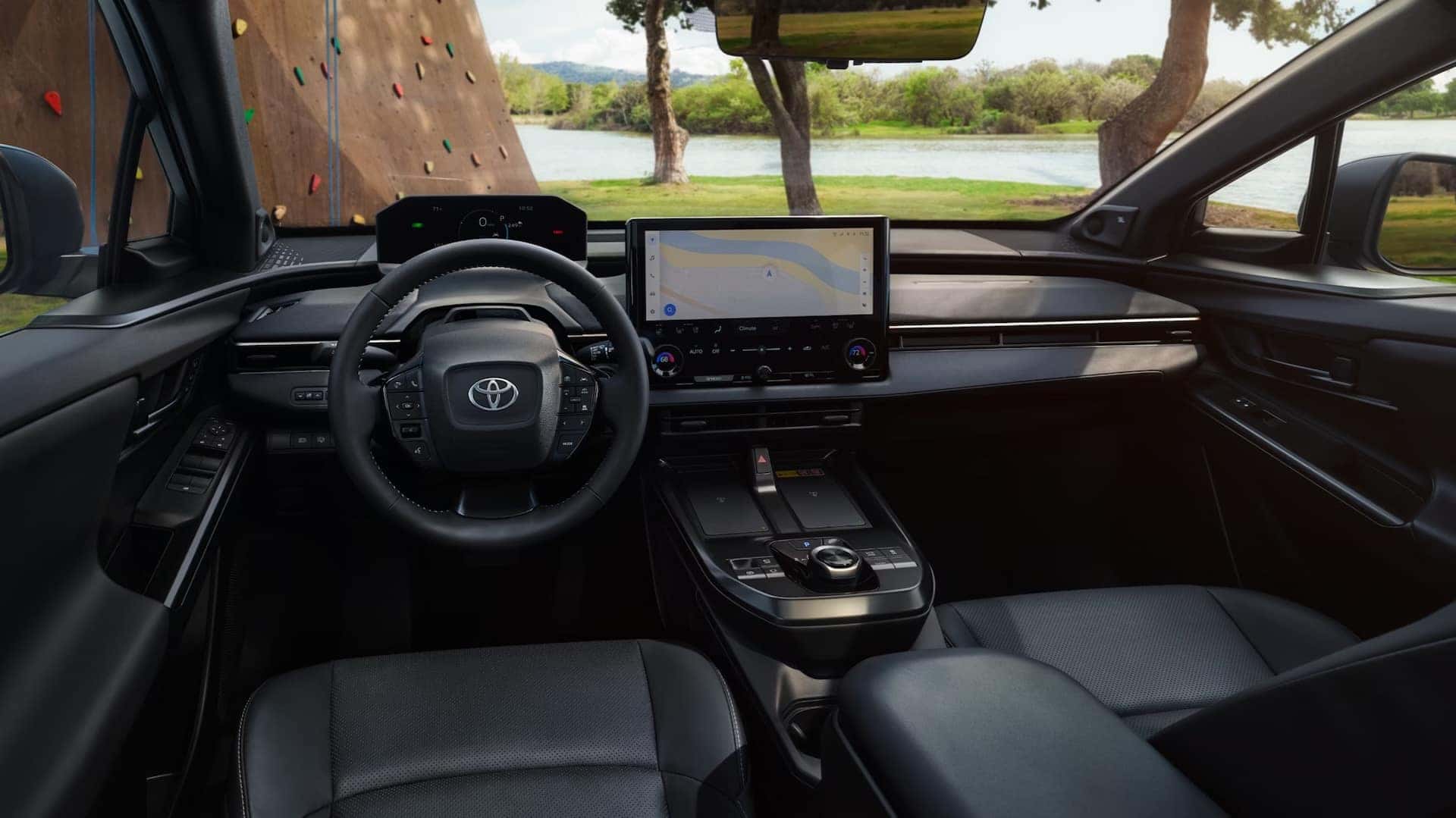 Interior of new 2026 Toyota bZ near Mandeville, LA