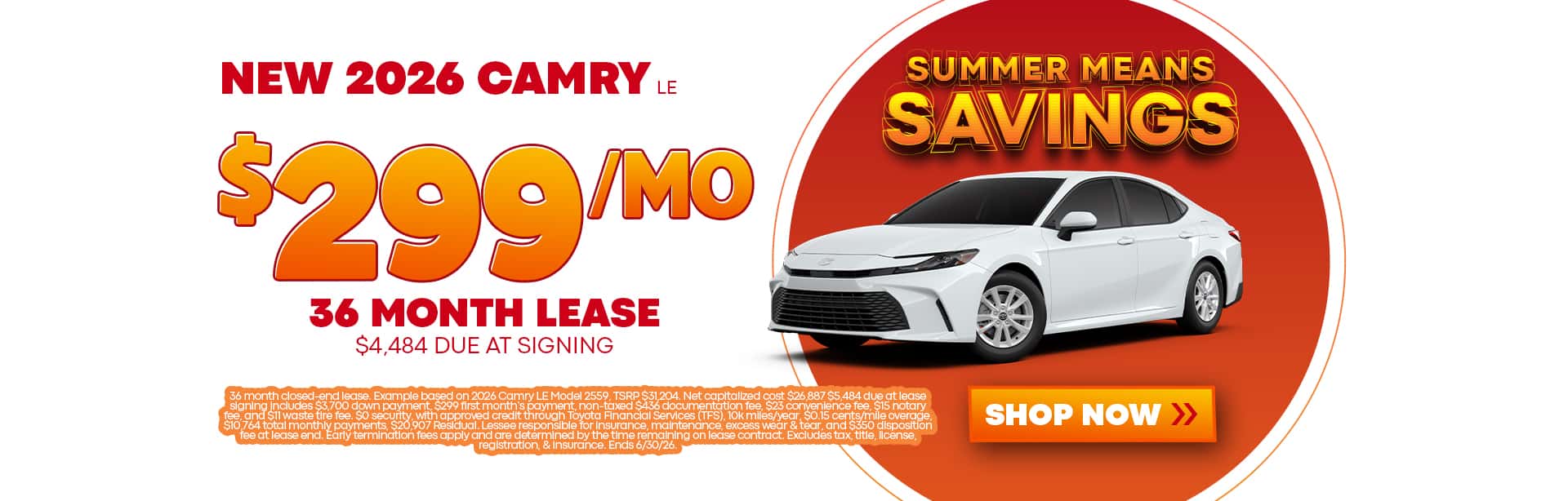 New 2026 Camry LE