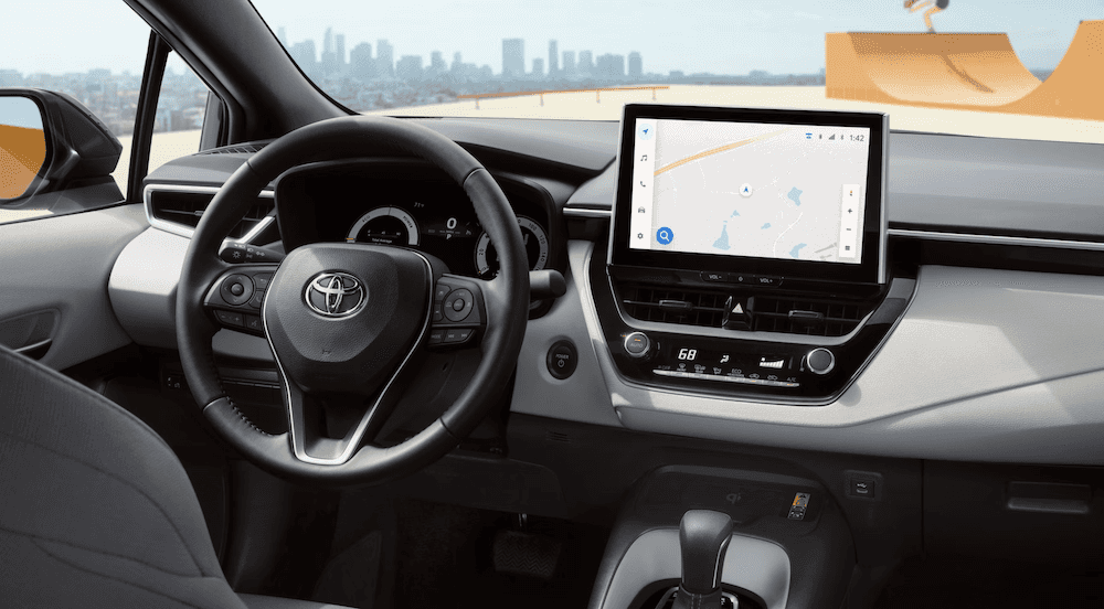 Interior of 2026 Toyota Corolla for sale near Mandeville