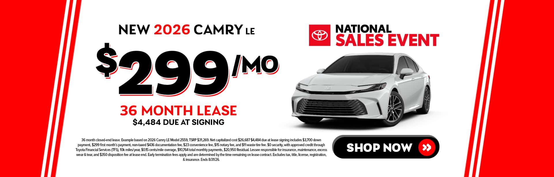 New 2026 Camry LE