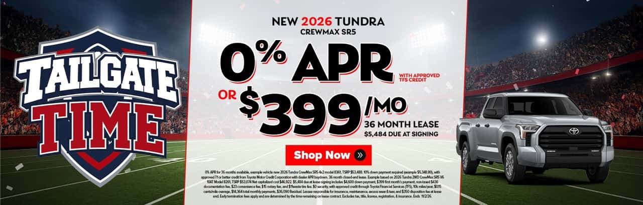 New 2026 Tundra CrewMax SR5