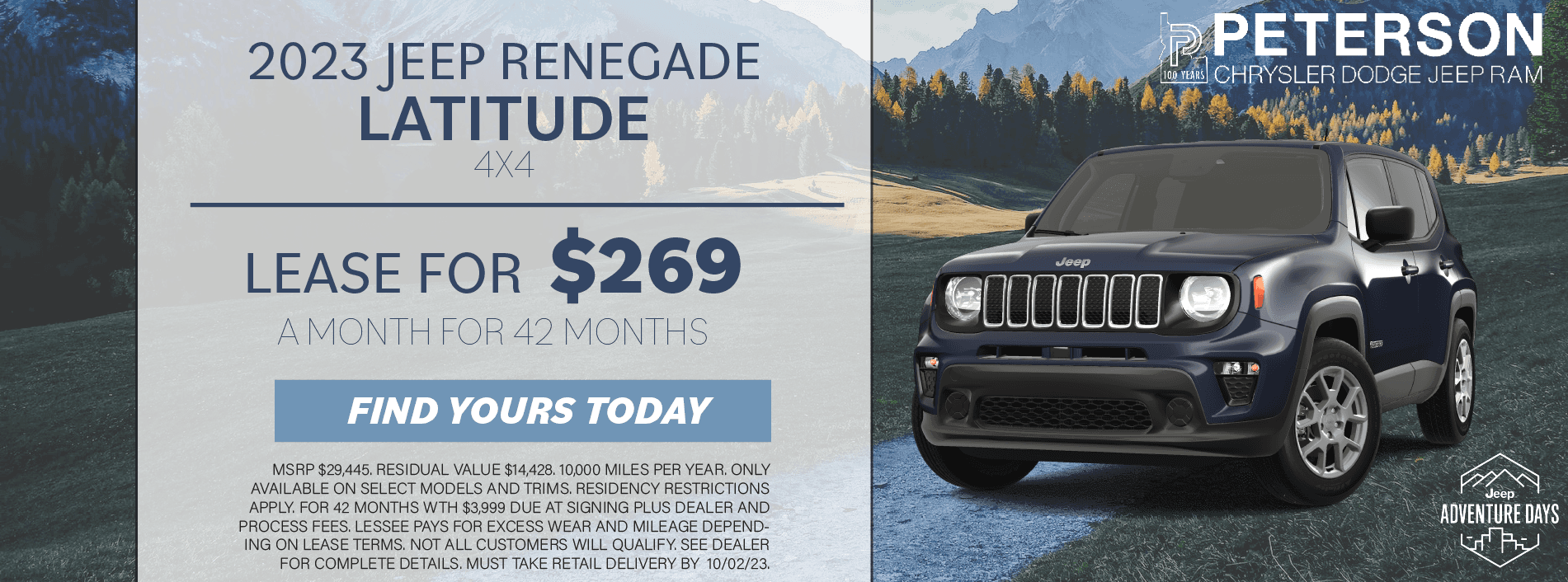 Peterson Stampede- Sept.- Renegade