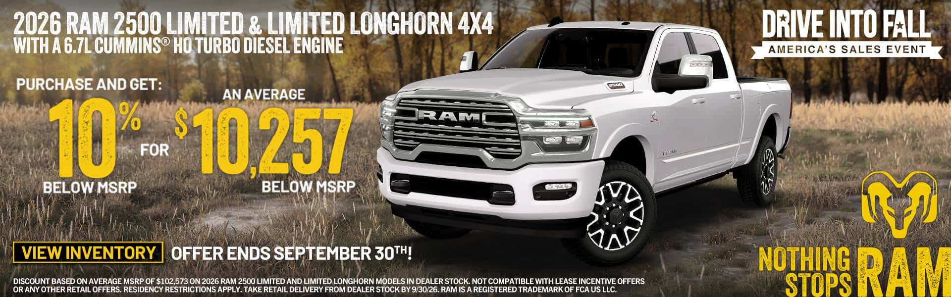 Ram 2500 September OFfer