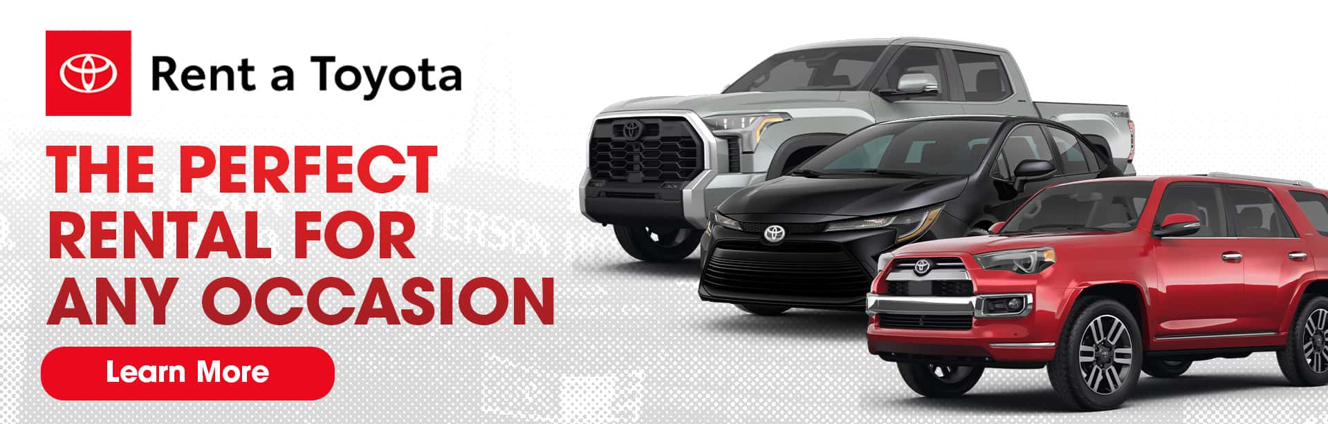 Rent a Toyota at Peterson Toyota