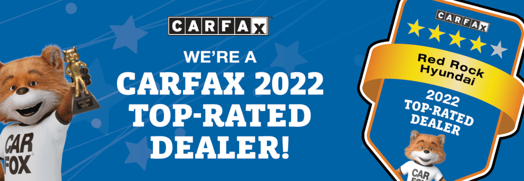 Hyundai Carfax tope rated dealer banner