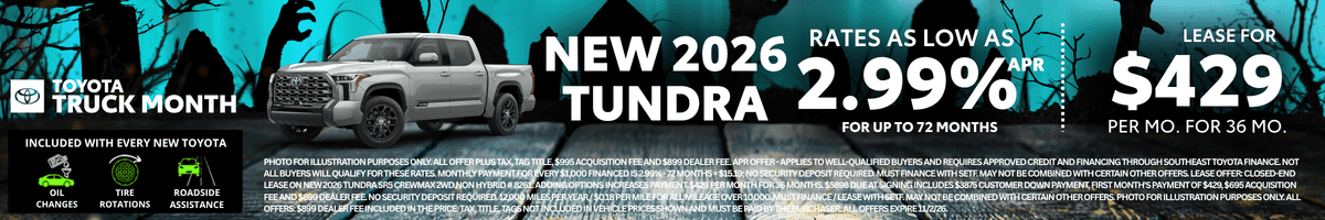 2026 Tundra Special Offer