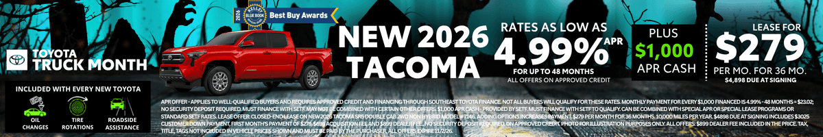 2026 Tacoma Special Offer