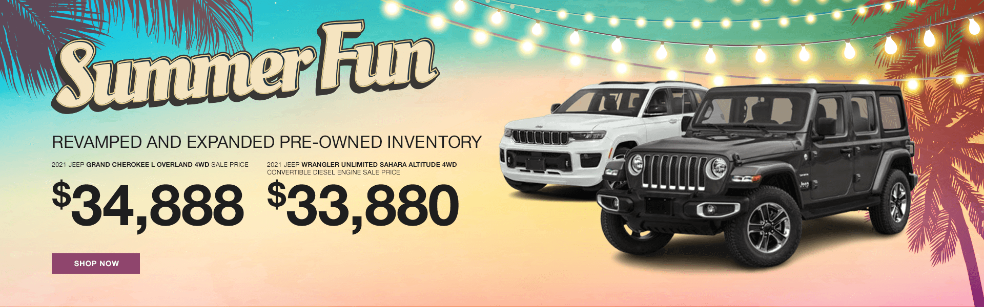 REVAMPED AND EXPANDED PRE-OWNED INVENTORY