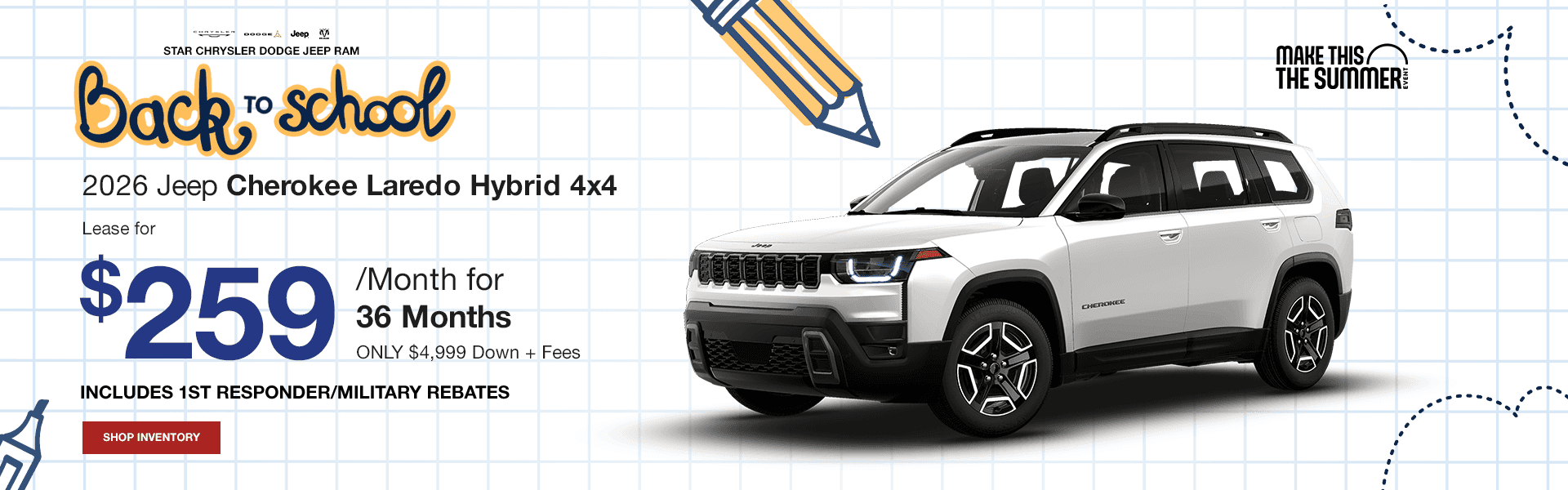 2026 Jeep Cherokee Laredo Hybrid 4x4