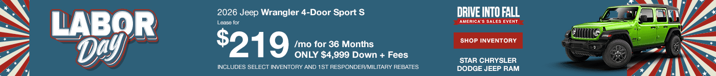 2026 Jeep Wrangler 4-Door Sport S