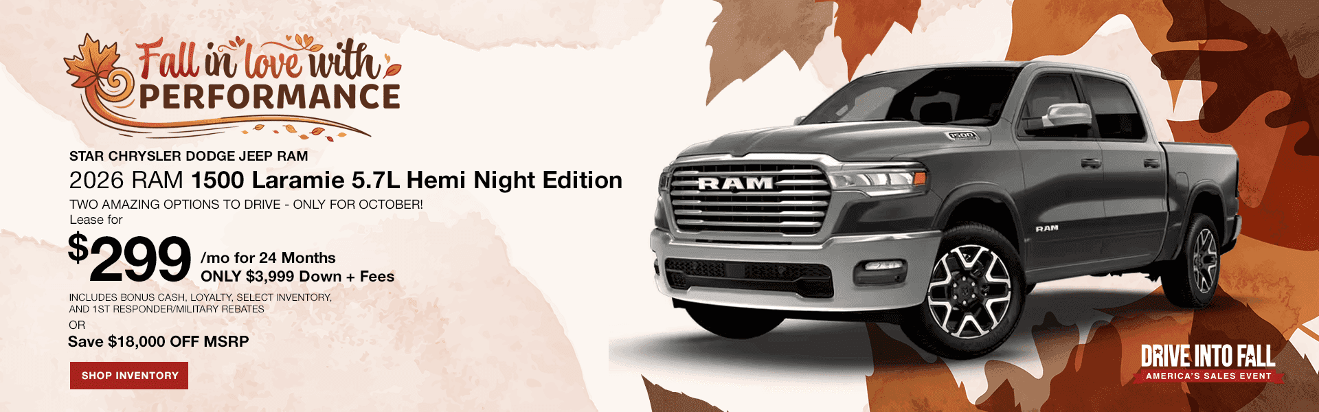 2026 RAM 1500 Laramie 5.7L Hemi Night Edition