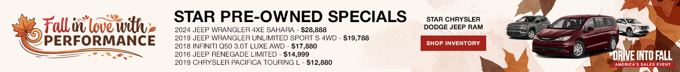 STAR PRE-OWNED SPECIALS