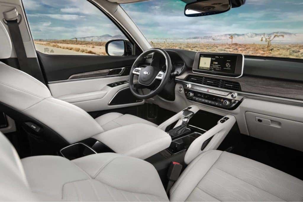 Landers Kia 2020 Telluride view inside the vehicle