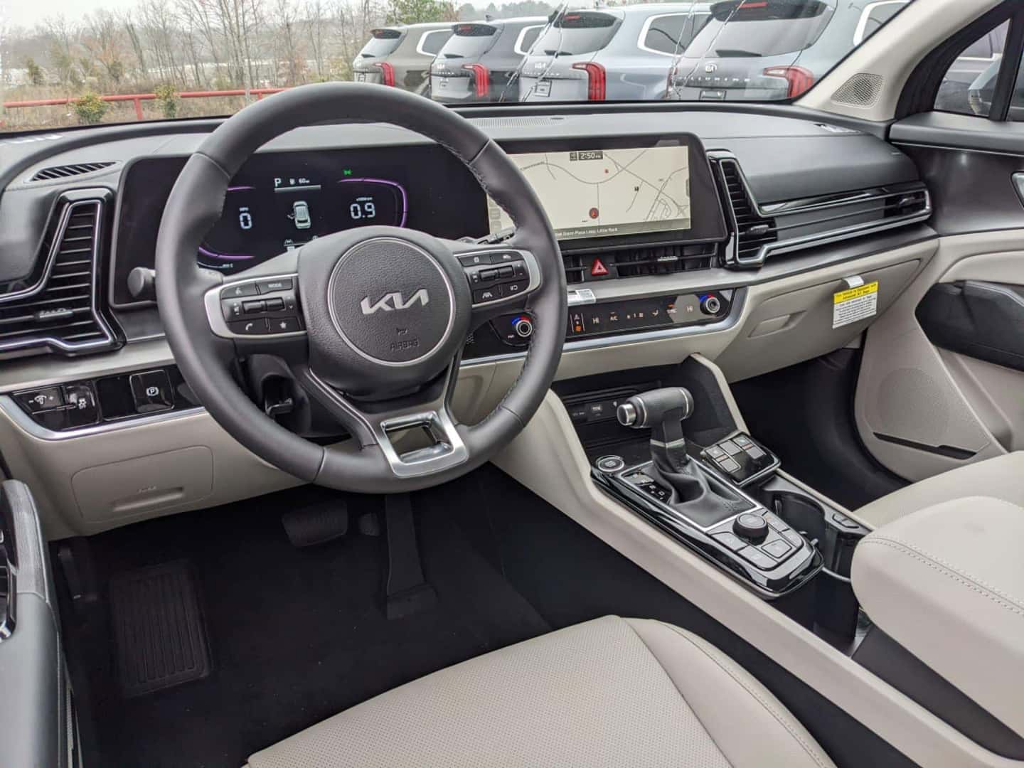 Interior of the 2023 Kia Sportage at Landers Kia in Little Rock, Arkansas