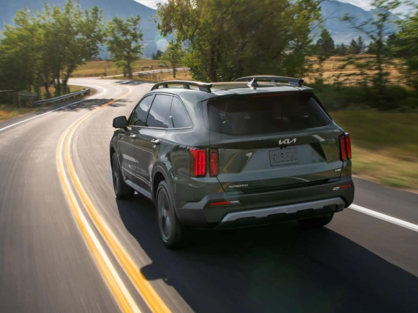 2023 Kia Sorento on a road trip