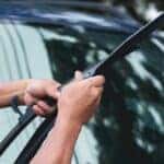 Changing windshield wiper blades at Landers Kia in Little Rock, Arkansas