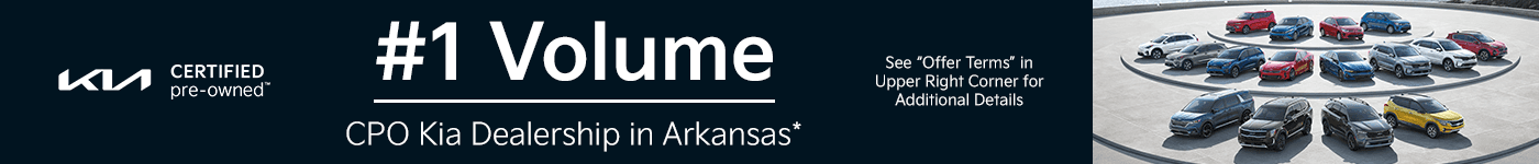 #1 Volume CPO KIA Dealership in Arkansas*