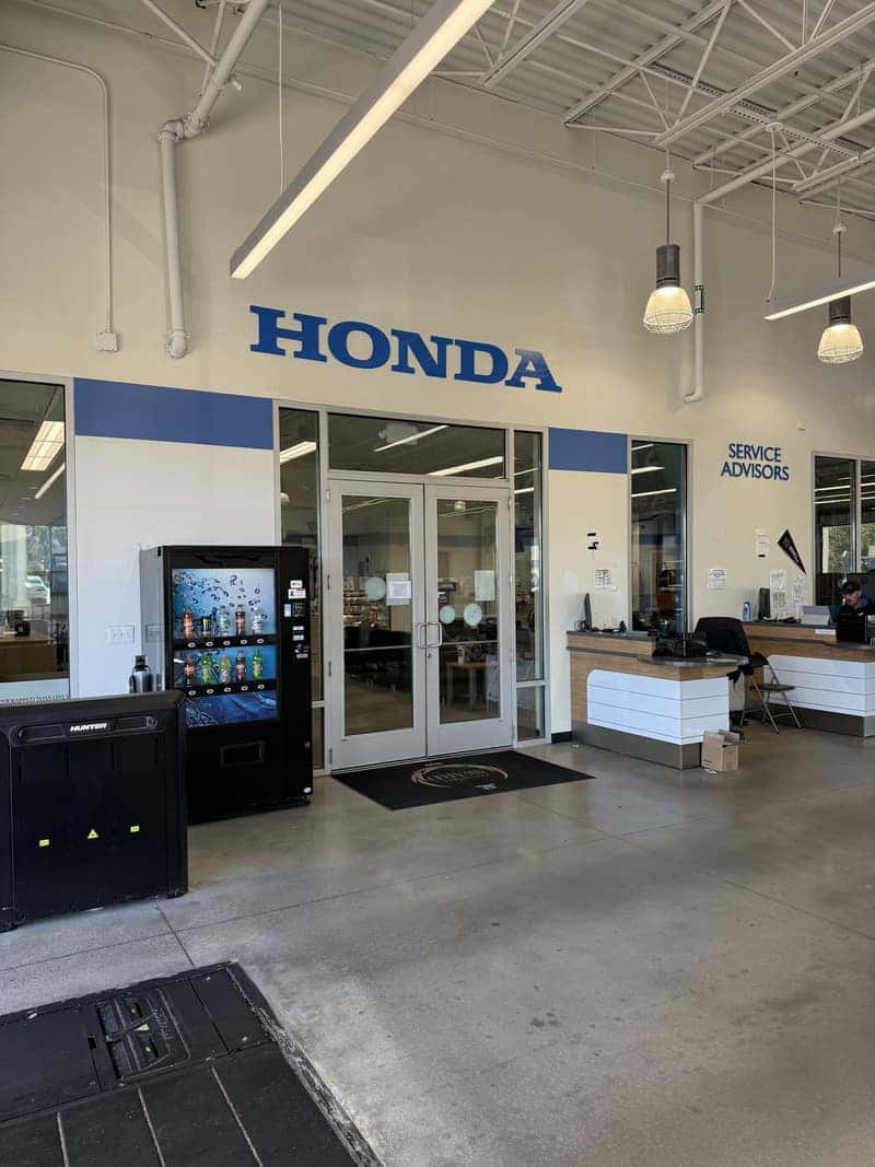 Honda service center workspace