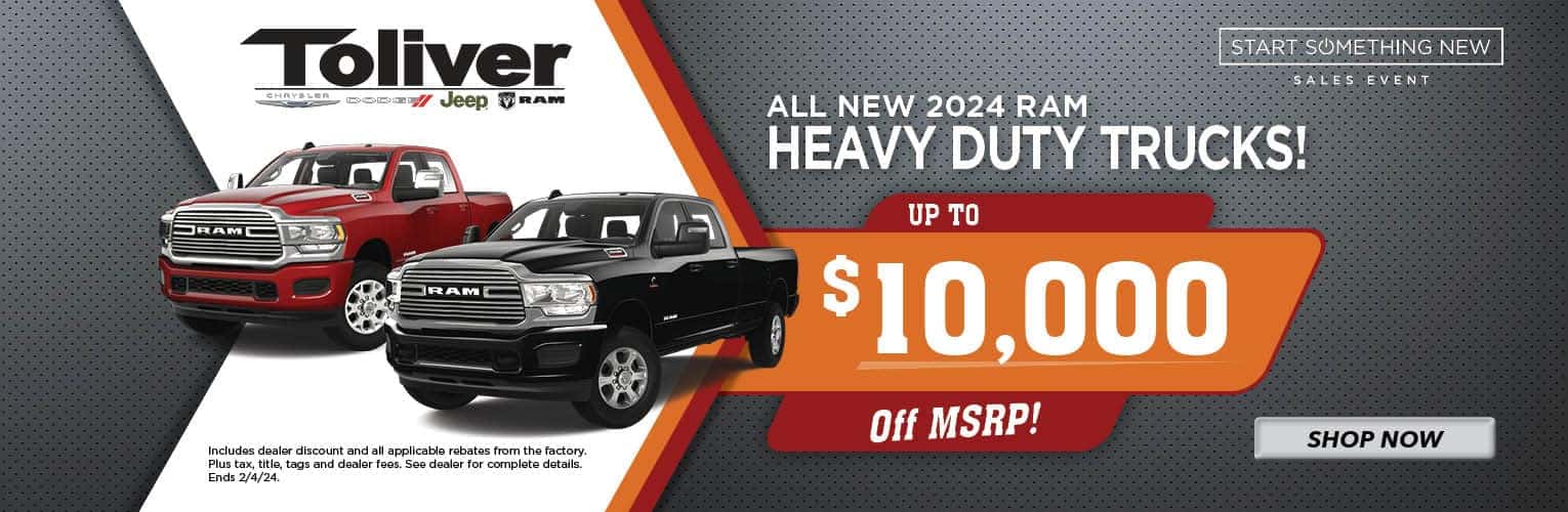 to Toliver Chrysler Dodge Jeep Ram in Mineola, TX