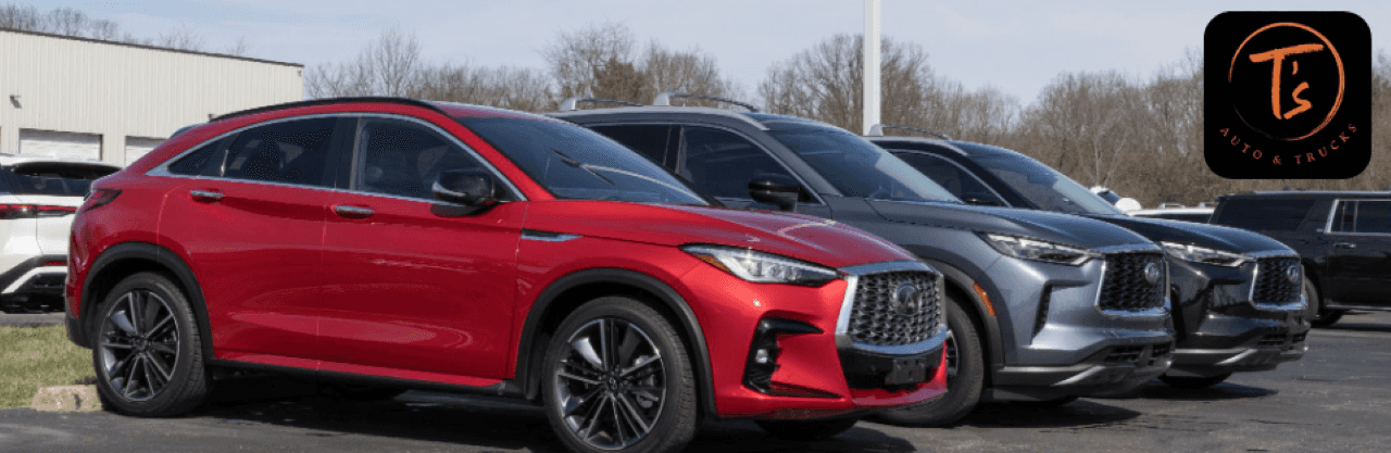 Image of a compact crossover SUV on a Nebraska highway, reflecting T's Auto & Truck Sales' diverse SUV inventory.