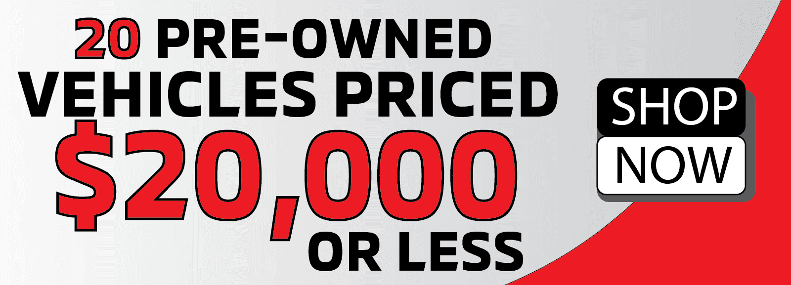 PREOWNED UNDER $20K